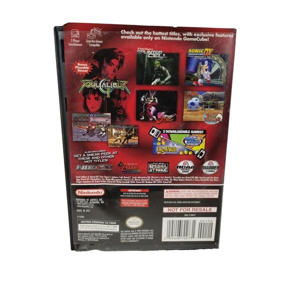 Nintendo GameCube Preview Disc Complete Sonic Zelda Splinter Cell Soul Caliber - Picture 8 of 11